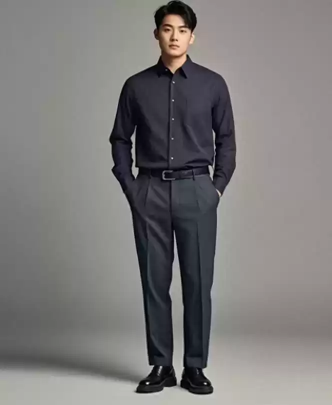 170微胖男生秋季通勤穿搭色彩指南：选色技巧提升魅力