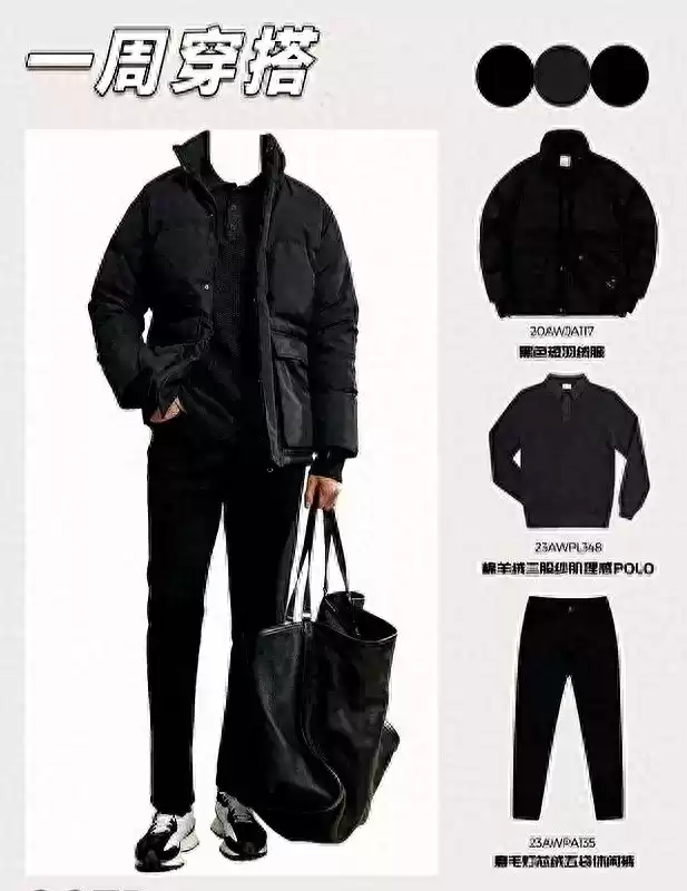 冬季胖子男士穿搭秘籍：一周羽绒服搭配，时髦又显瘦指南！