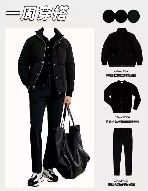 冬季胖子男士穿搭秘籍：一周羽绒服搭配，时髦又显瘦指南！