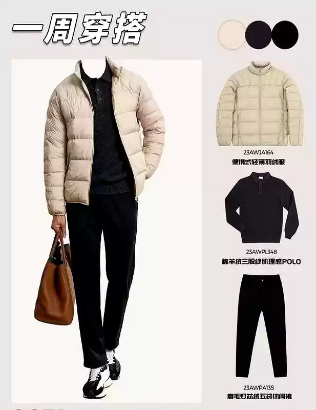 冬季胖子男士穿搭秘籍：一周羽绒服搭配，时髦又显瘦指南！