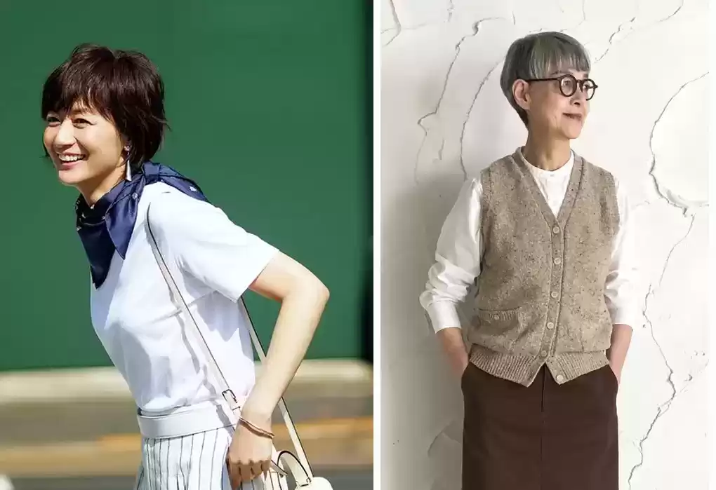短发女孩穿搭秘诀：日本主妇的显高洋气造型解析