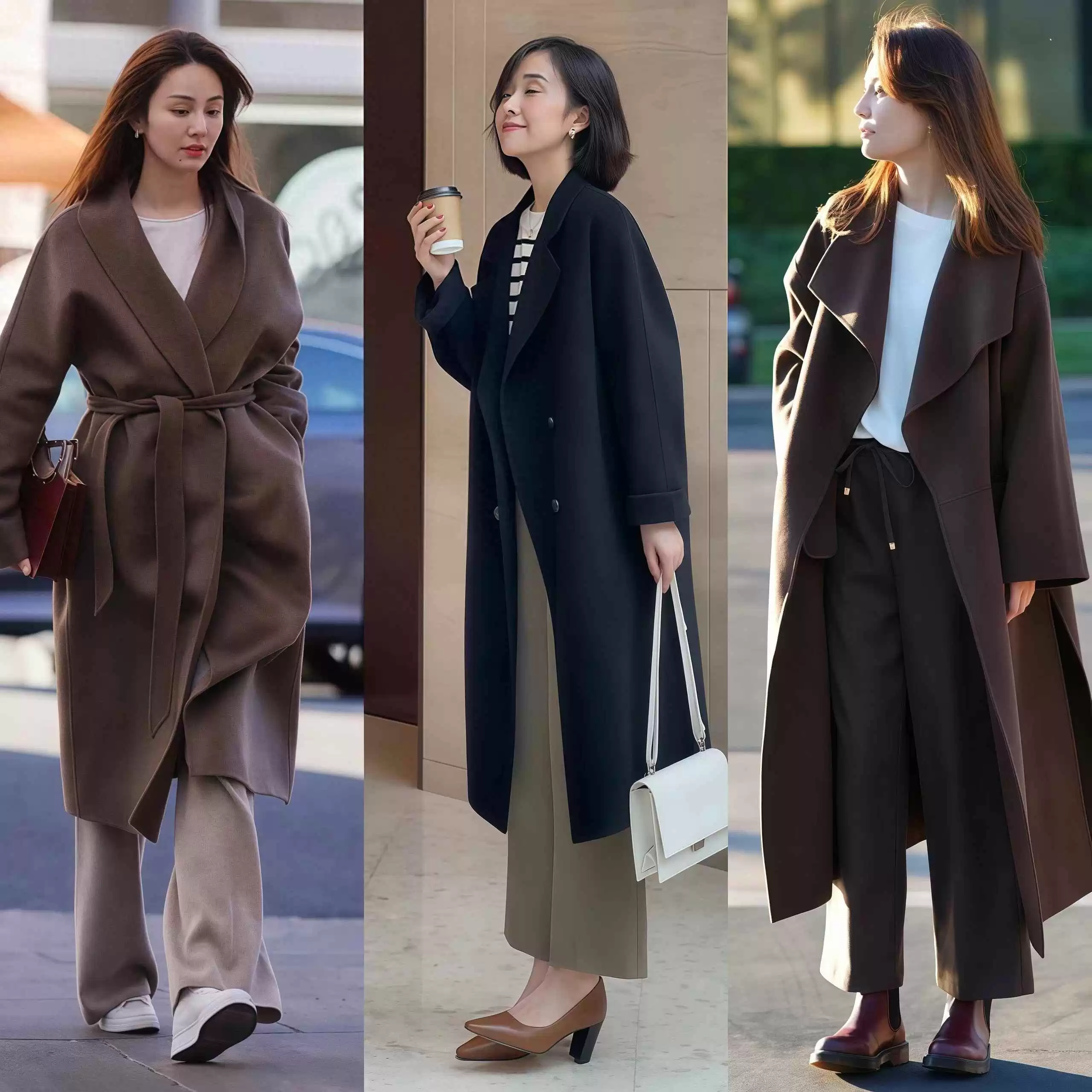 杭州女生大衣穿搭街拍全攻略：又美又飒，冬日造型超吸睛