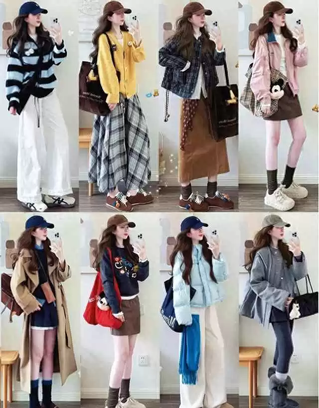 学生党女生穿搭宝典：20+套少女风搭配，可爱不幼稚，照着穿就赢！