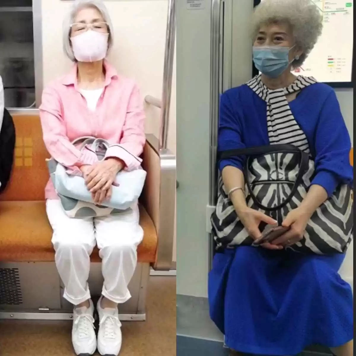 正确穿衣搭配:上海地铁奶奶的会穿与不会穿差别揭秘