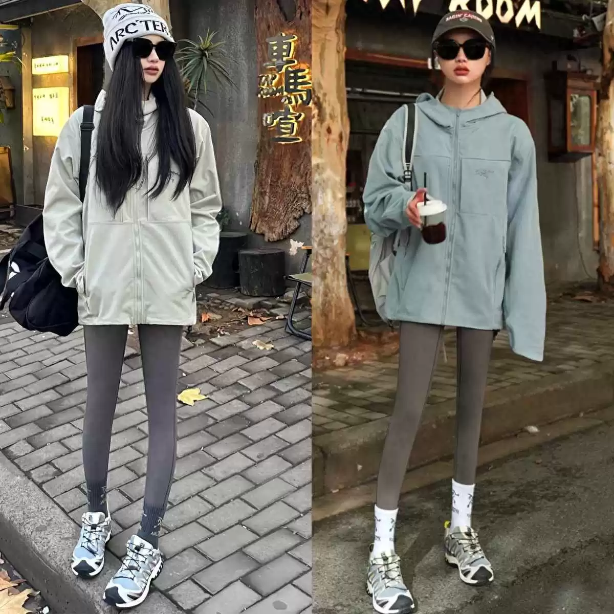 冷暖的穿衣搭配：秋冬最流行的穿搭“冲锋衣+瑜伽裤+萨洛蒙”，舒适显瘦又显档次