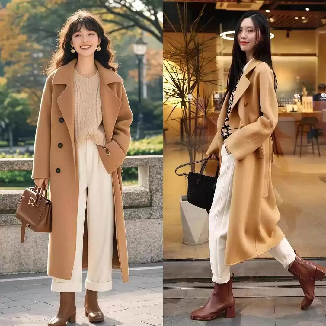 女生穿衣搭配群 被成都街拍惊艳了!“大衣+阔腿裤”搭配高级洋气,好看又保暖