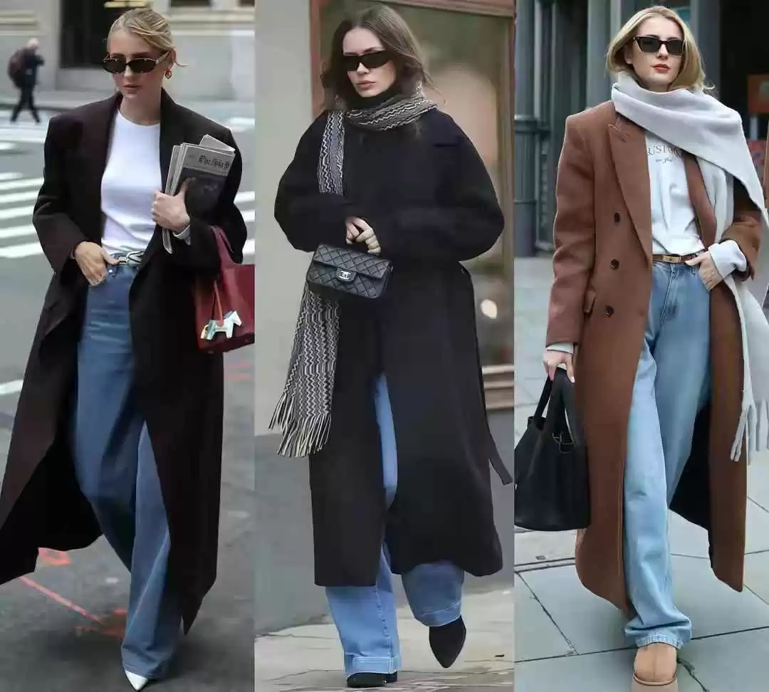 女生穿衣搭配群 被成都街拍惊艳了!“大衣+阔腿裤”搭配高级洋气,好看又保暖