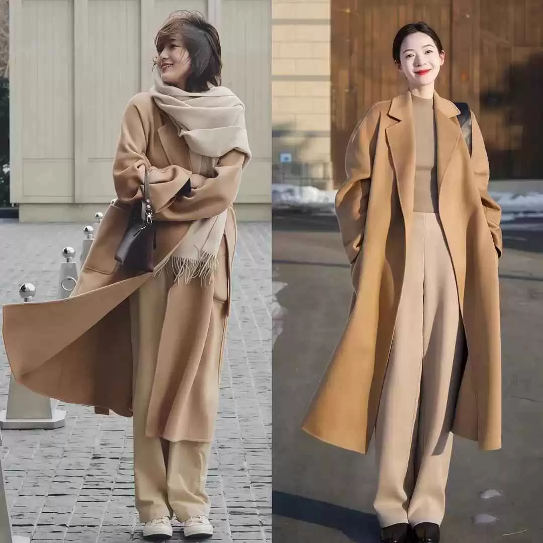 女生穿衣搭配群 被成都街拍惊艳了!“大衣+阔腿裤”搭配高级洋气,好看又保暖