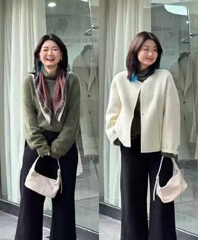 1米5微胖女生穿搭全攻略：155cm女孩必学的3个显高秘诀，第二个绝了！