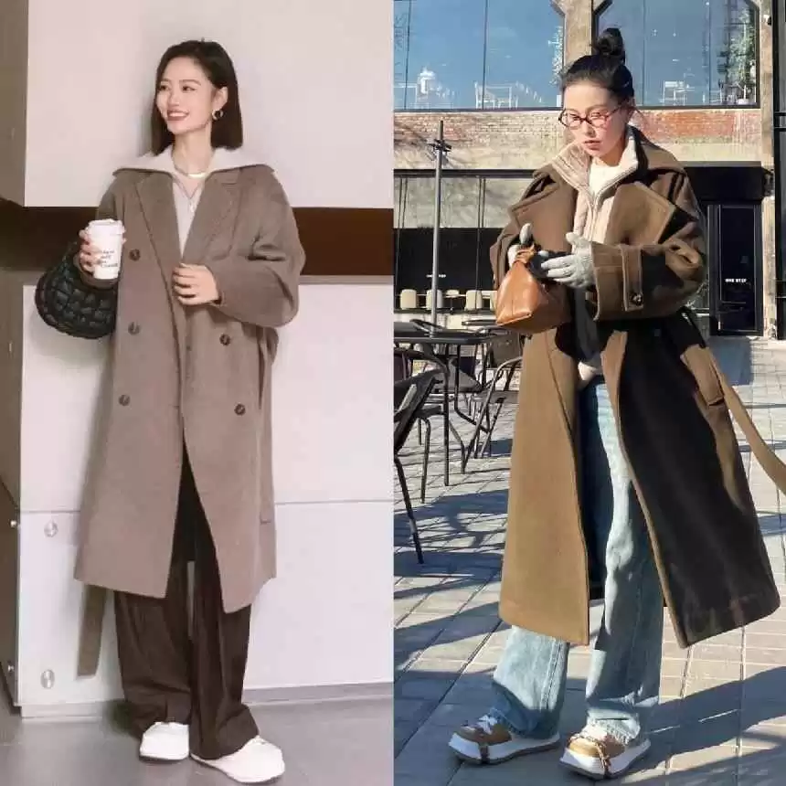 微胖女生冬季穿搭秘籍:羽绒服+阔腿裤、大衣+卫衣,40+女性时髦不费力
