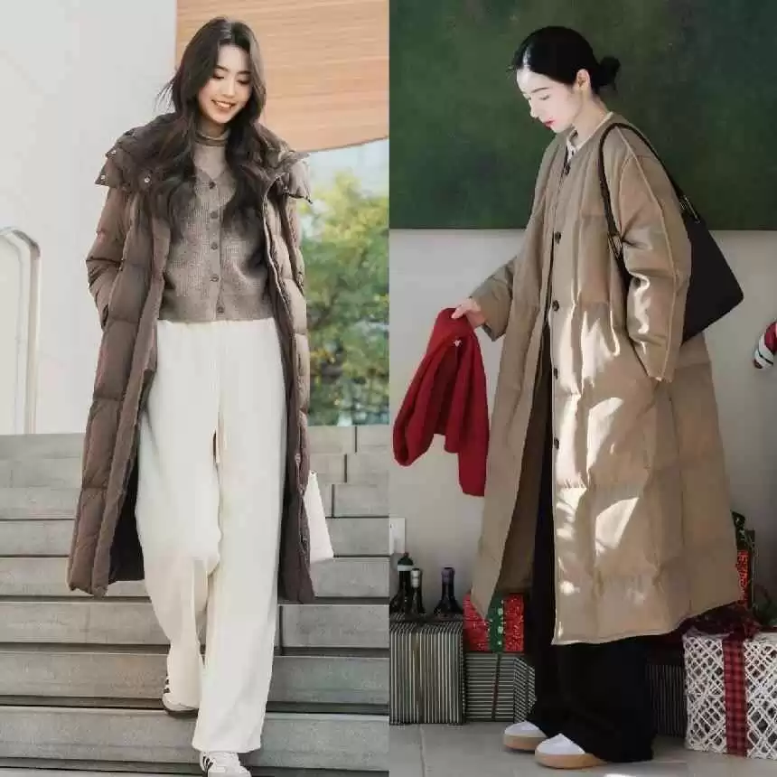微胖女生冬季穿搭秘籍:羽绒服+阔腿裤、大衣+卫衣,40+女性时髦不费力