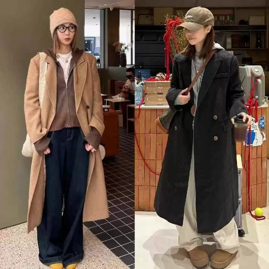 微胖女生冬季穿搭秘籍:羽绒服+阔腿裤、大衣+卫衣,40+女性时髦不费力