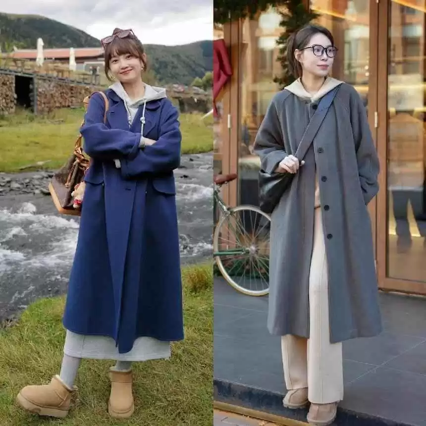 微胖女生冬季穿搭秘籍:羽绒服+阔腿裤、大衣+卫衣,40+女性时髦不费力