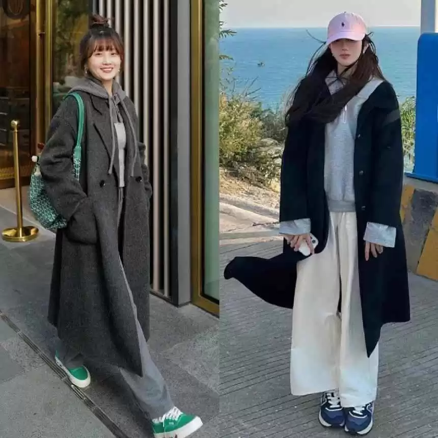 微胖女生冬季穿搭秘籍:羽绒服+阔腿裤、大衣+卫衣,40+女性时髦不费力