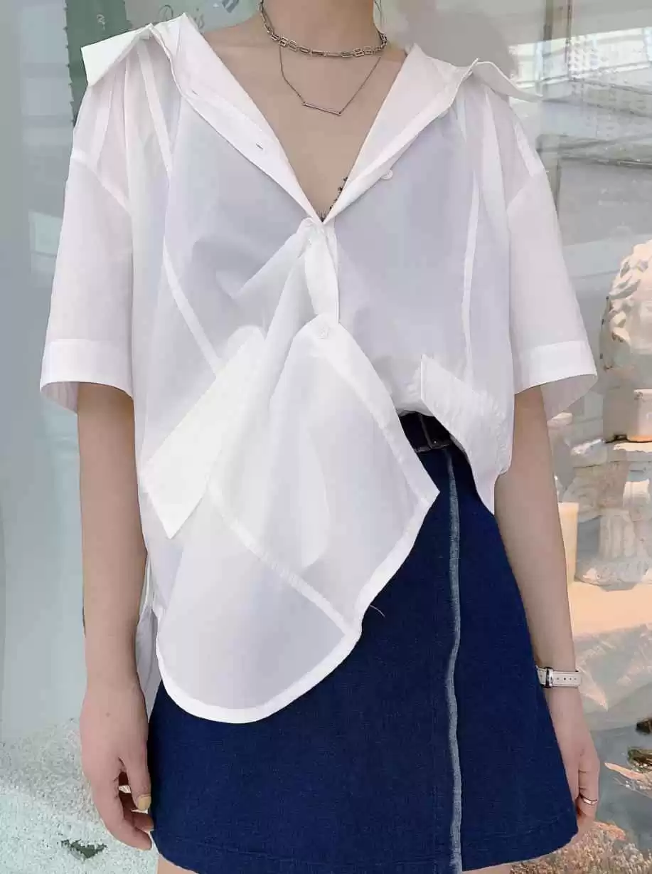 夏日防晒衬衫穿搭宝典:一衣多穿,轻松应对高温天