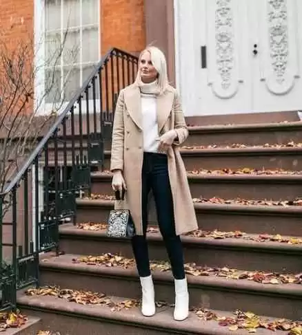 腿粗女生秋冬穿搭指南：长裙+短靴，显高显瘦超气质