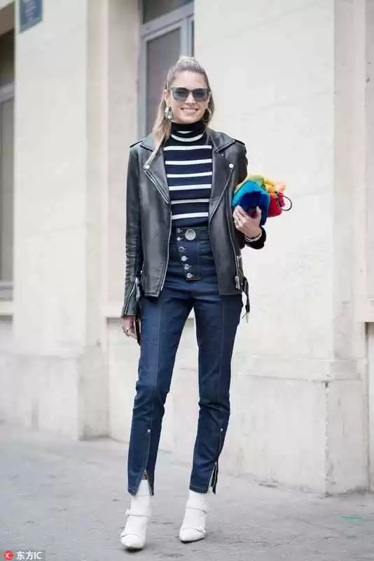 皮衣配鞋全攻略 不同场合穿出你的专属范儿